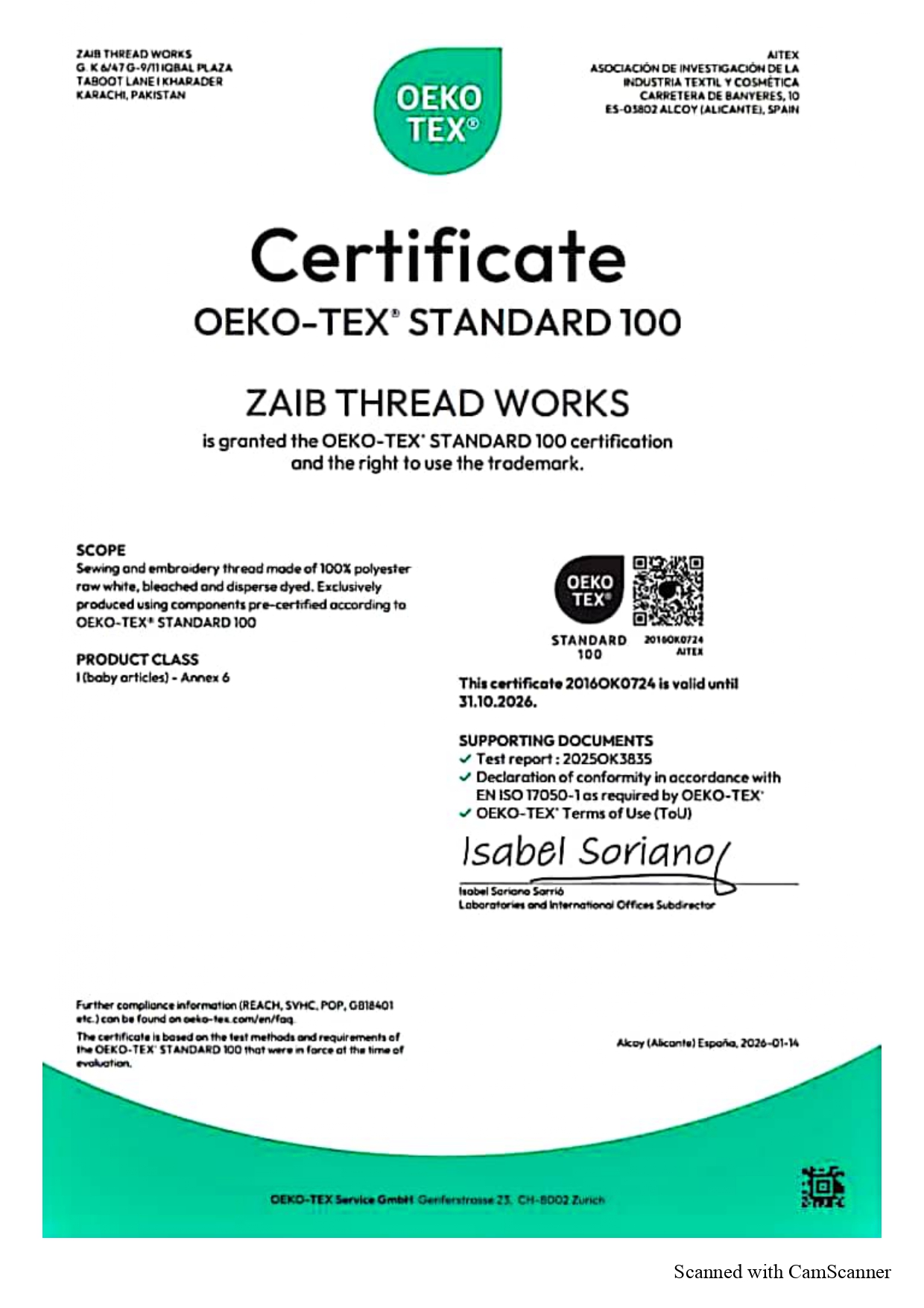 ZTW packaged thread cartons ready for export
